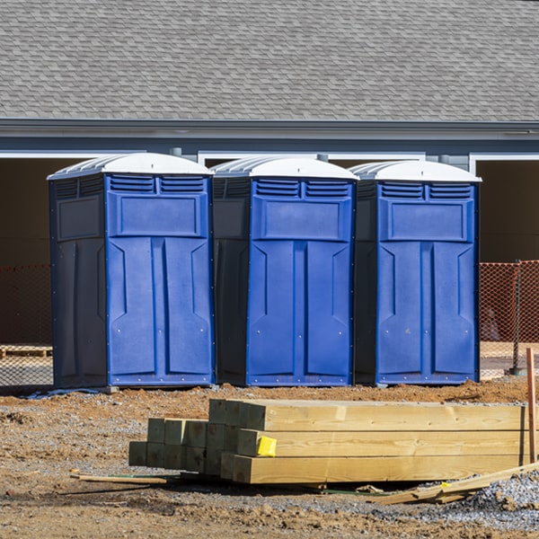 what is the maximum capacity for a single porta potty in Brown Illinois